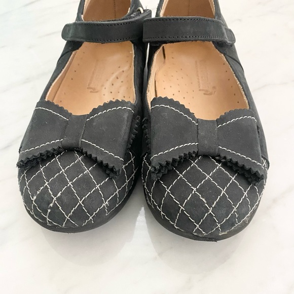 Ortopedia All Leather Bow Stitched Black Mary Janes - Picture 5 of 8